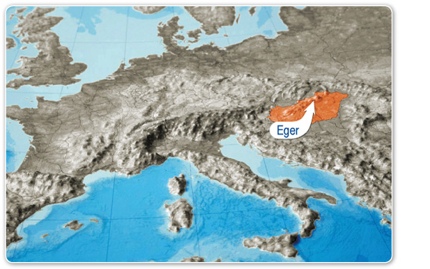 Mapa Eger
