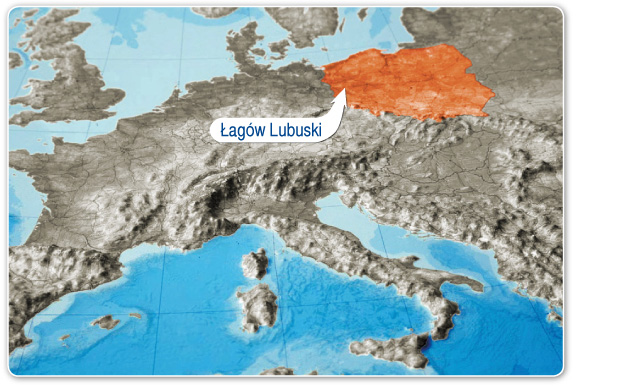 Mapa Łagowa Lubuskiego