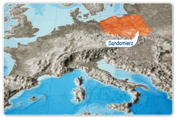 Mapa Sandomierza